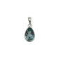 Teardrop Blue Topaz Pendants