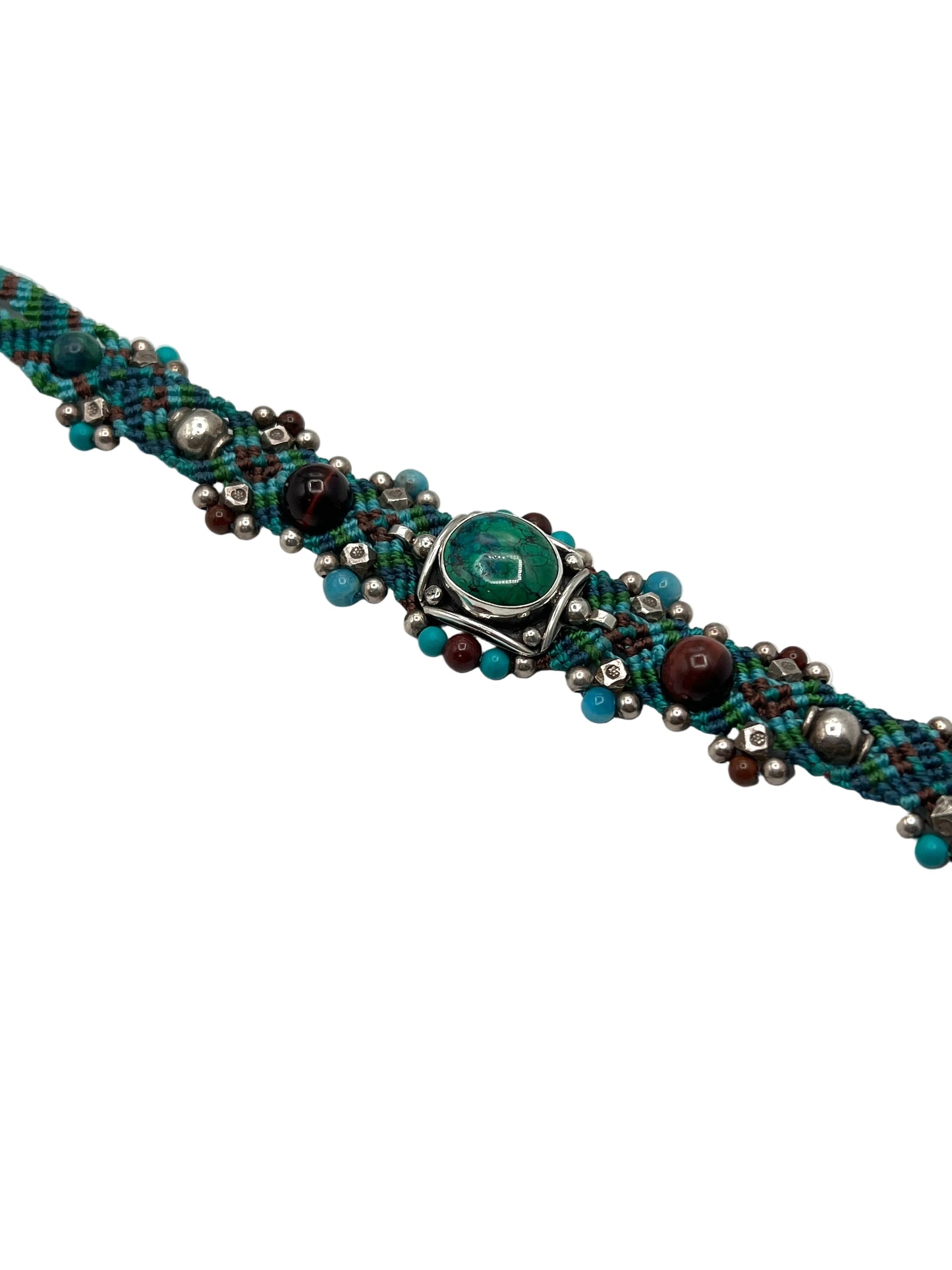 Macrame Chrysocolla Bracelet