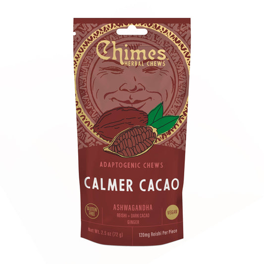 Chimes Chimes Calmer Cacao Adaptogen Ginger Chews Candy - 2.5 oz Bag