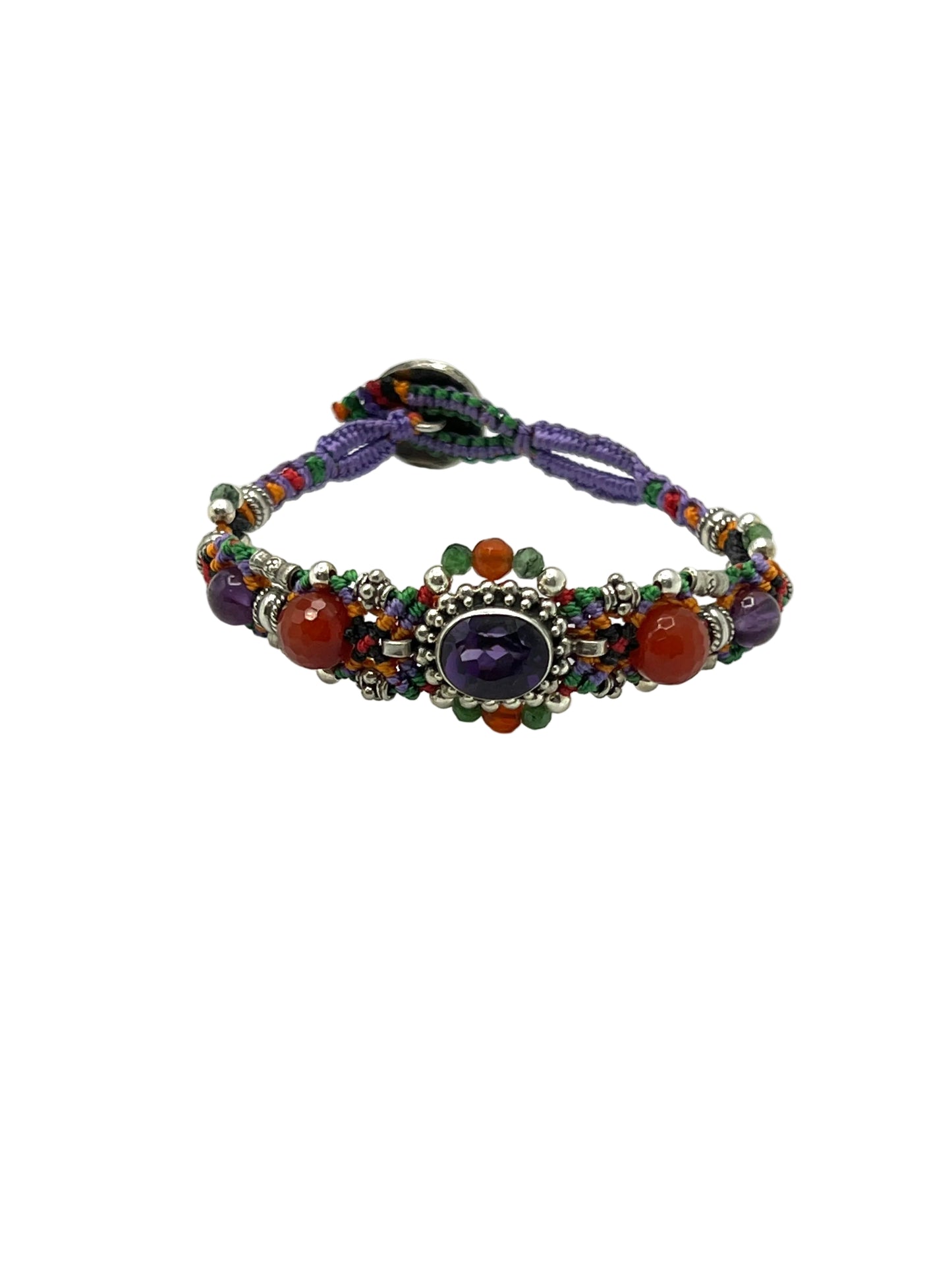 Macrame Amethyst Bracelet