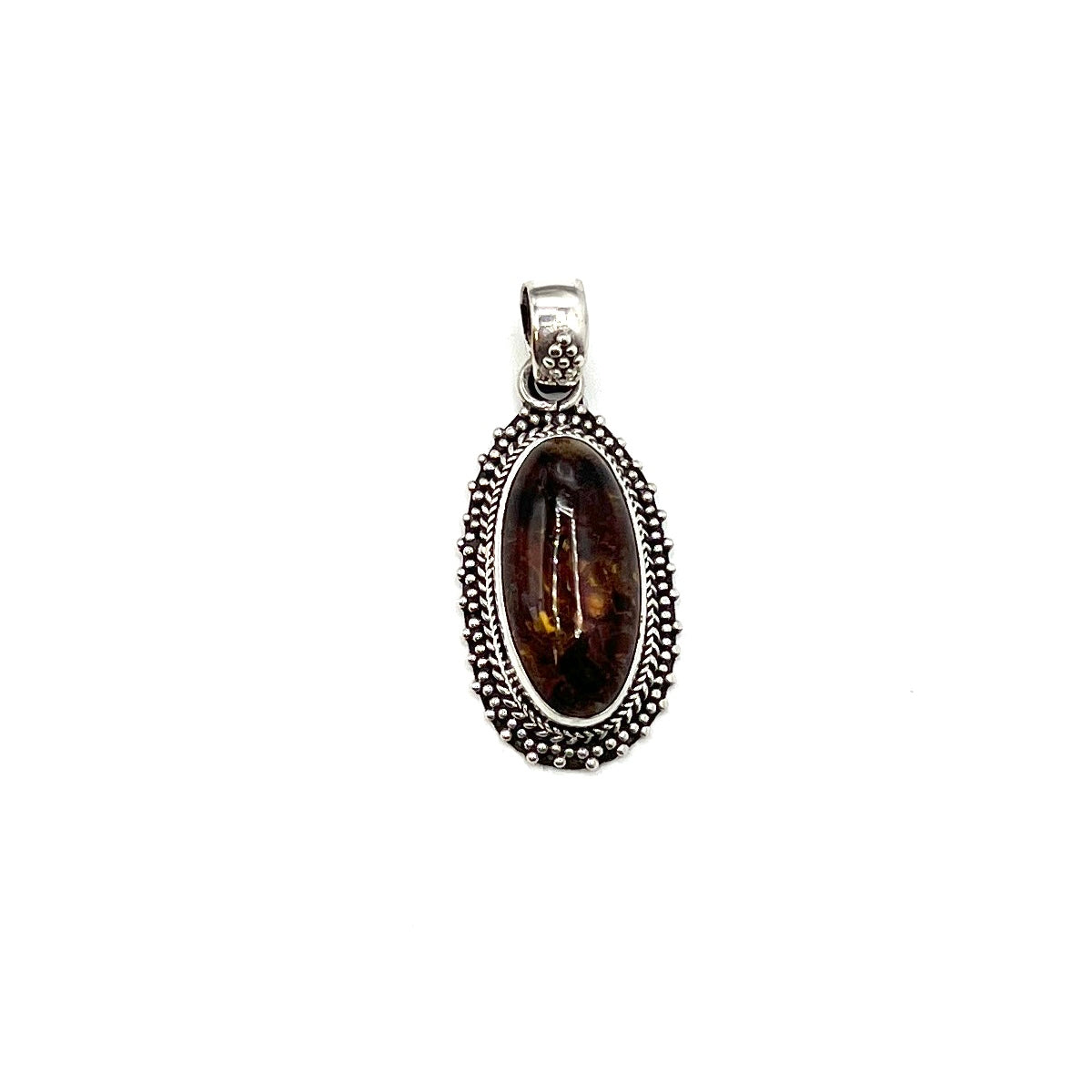 Sterling Silver Pietersite Oval Pendants