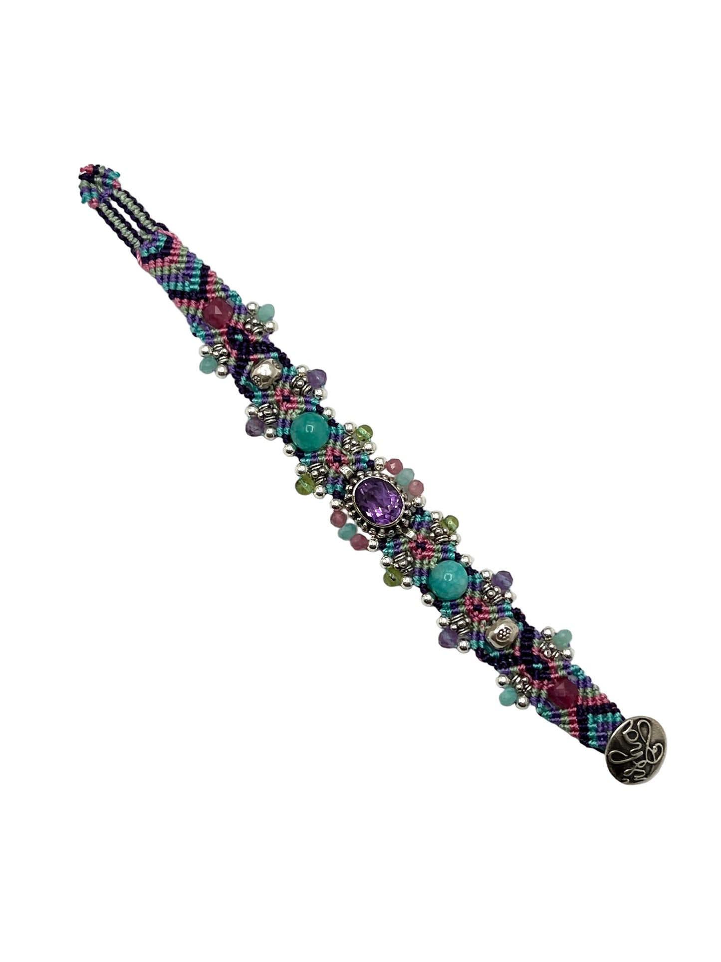 Macrame Amethyst Bracelet
