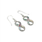 Sterling Silver Shell Infinity Earrings