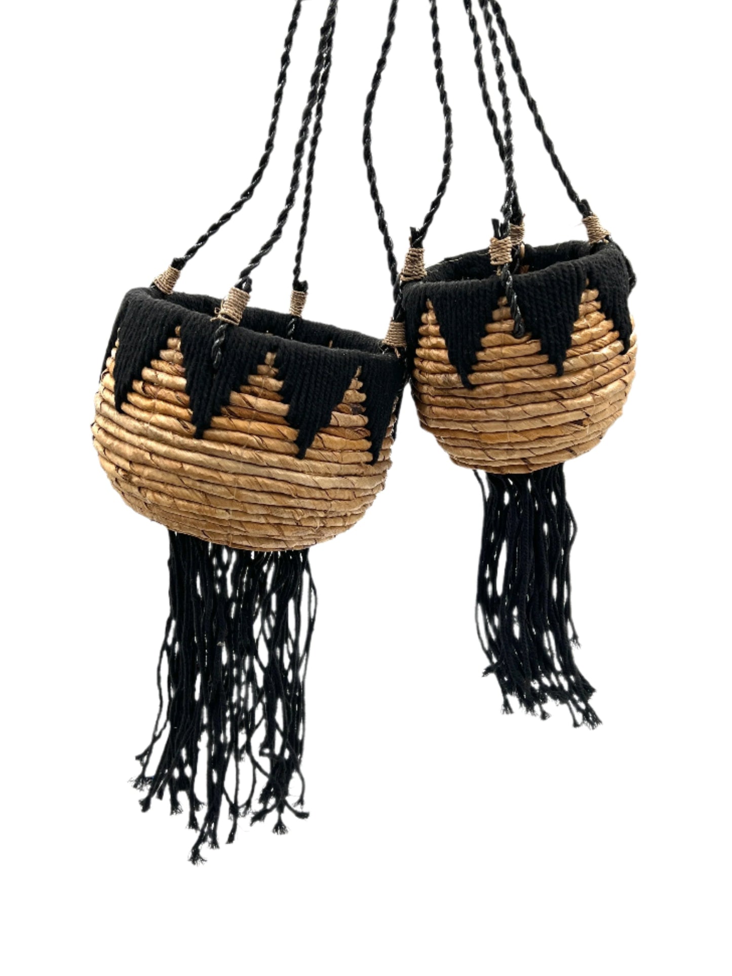 Banana Leaf Hanging Plant Basket Sets