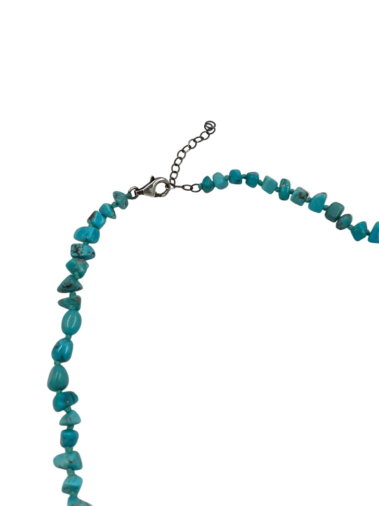 Hand Knotted Chip Turquoise Necklace