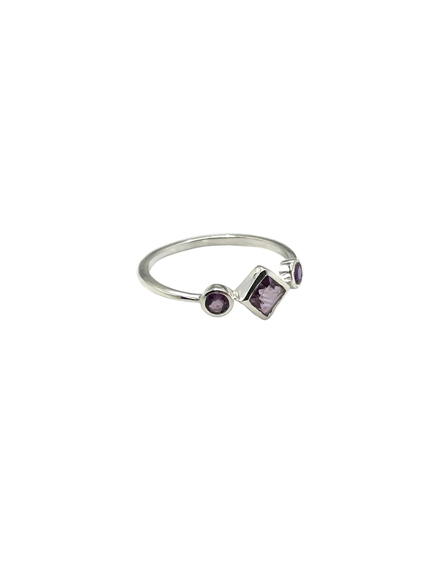Square Gemstone Rings