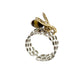 Amber Honey Comb Rings
