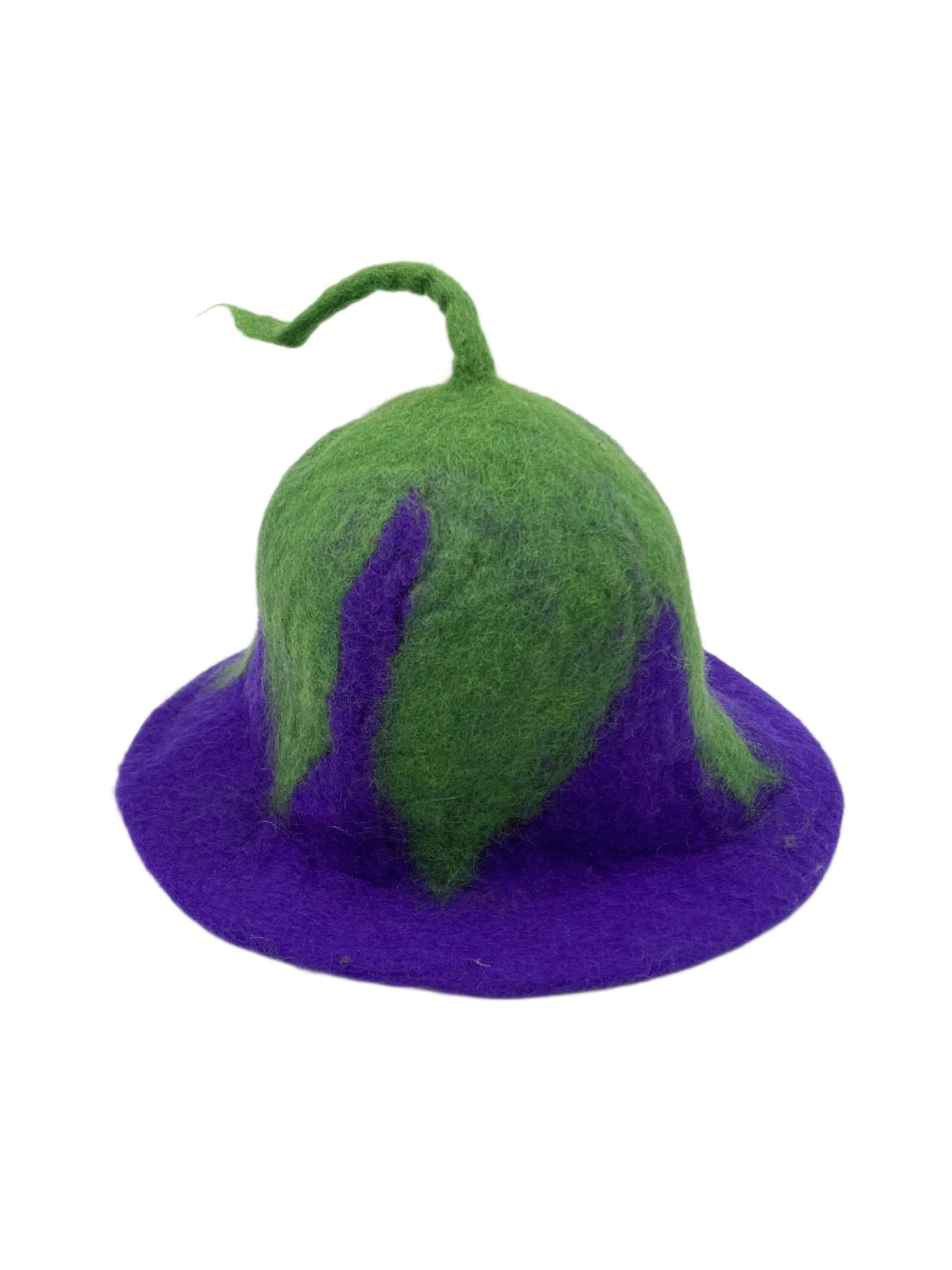 Hand felted Eggplant Wool Hats