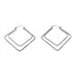 Sterling Silver Square Hoop Earrings