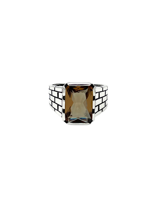 Silver Zultanite Brick Ring