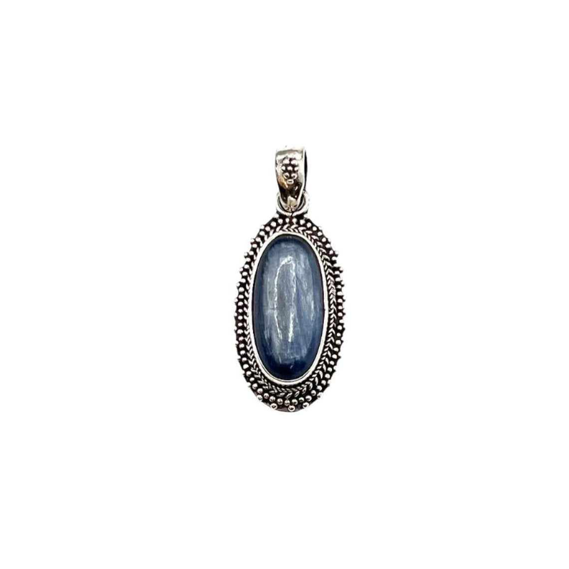 Sterling Silver Kyanite Oval Pendants