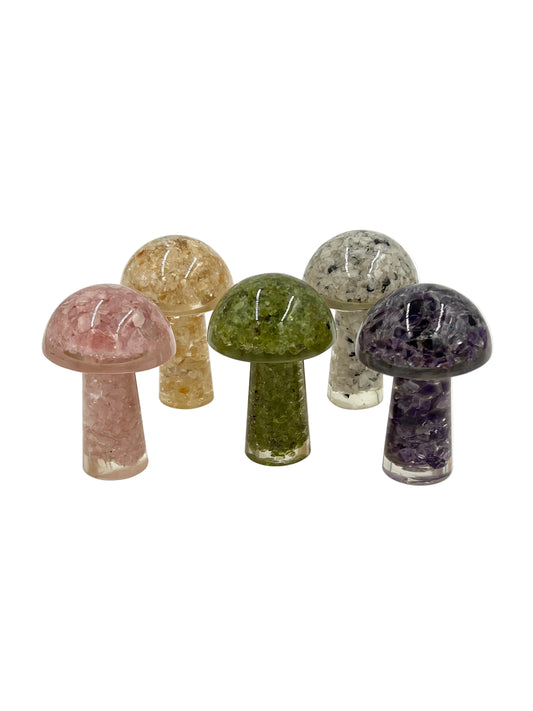 Orgonite Crystal Mushroom