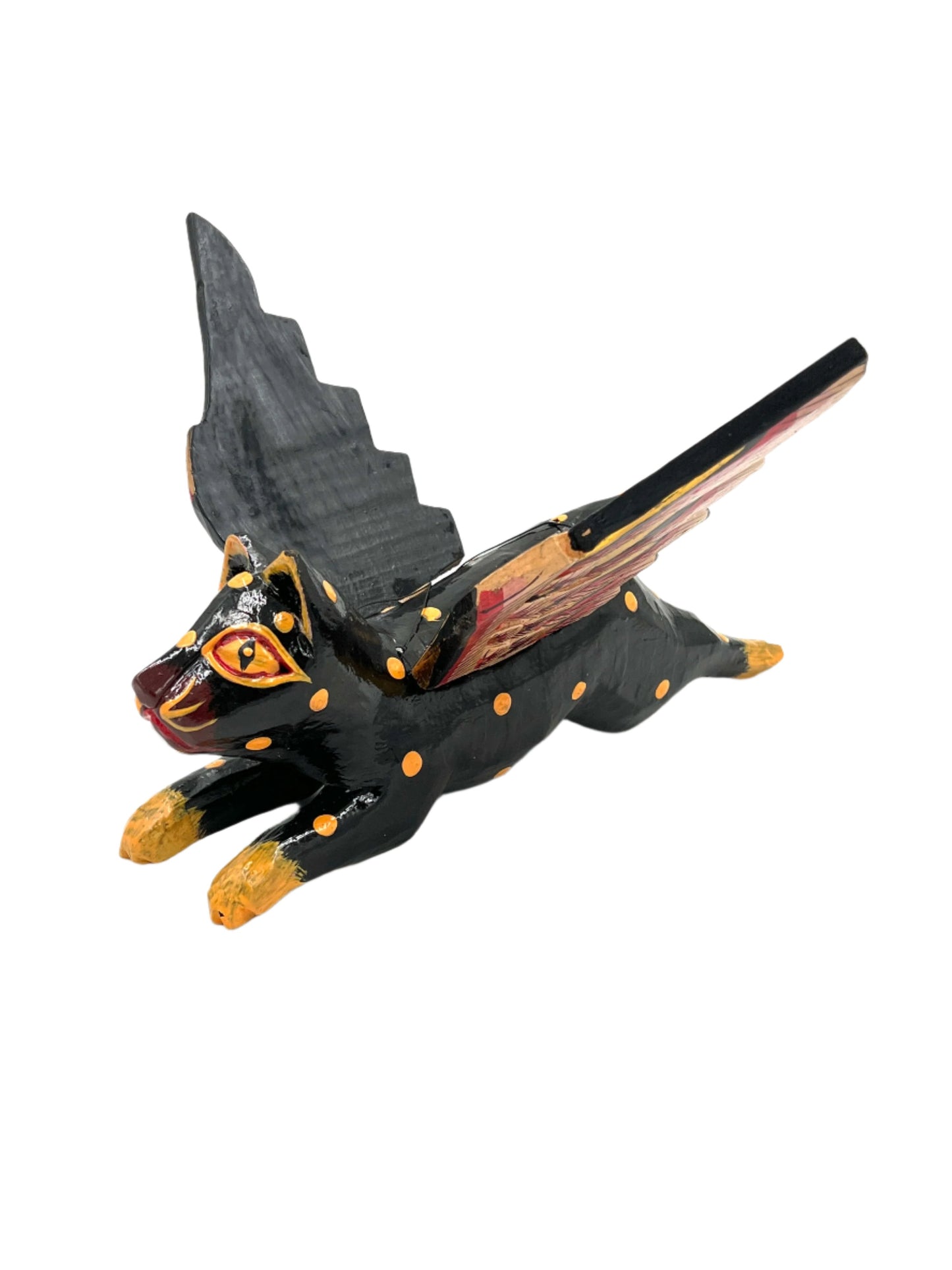 Flying Kitty Spirit Chaser Black & Tan Polka Dot