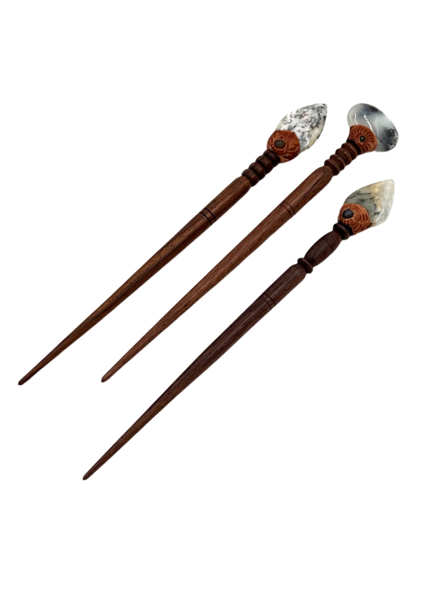 Handmade Gemstone Hair Sticks