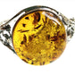 X Large Stone Sterling Silver Amber Bracelets