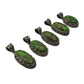 Sterling Silver Filigree Green Turquoise Pendants