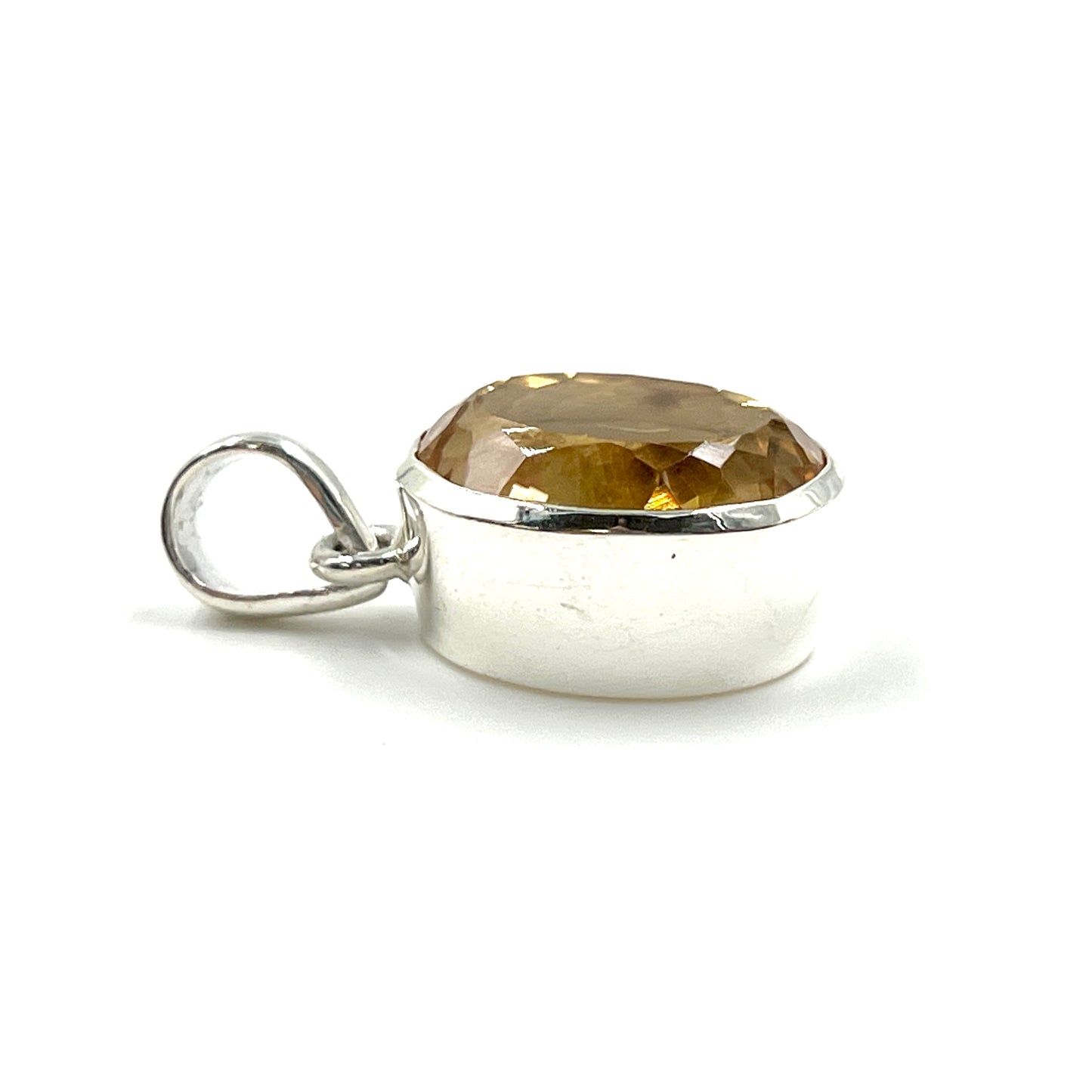 Sterling Silver Citrine Freeform Pendants