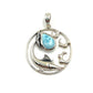 Sterling Silver Sea Creature Larimar Pendants