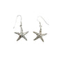 Sterling Silver Shell Starfish Earrings
