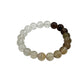 Smoky Quartz & Clear Quartz Stretchy Bracelets