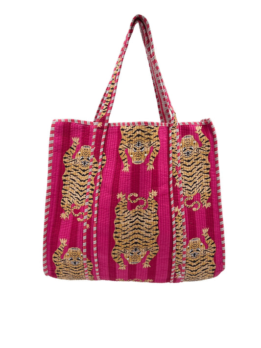 Tiger Print Tote Bag