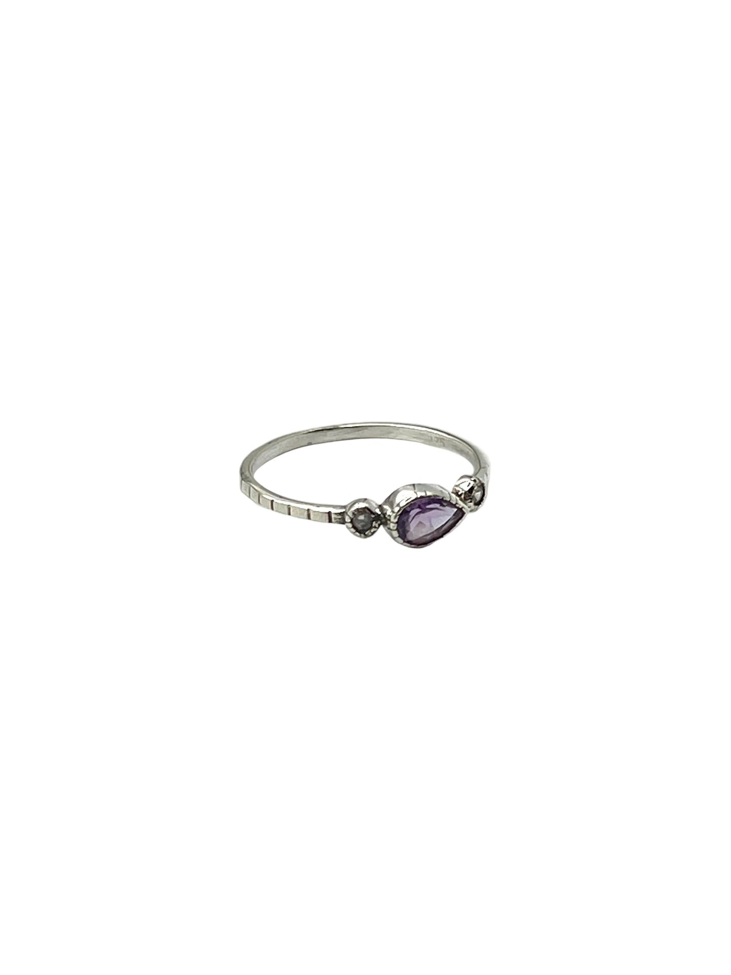 Teardrop Gemstone Rings