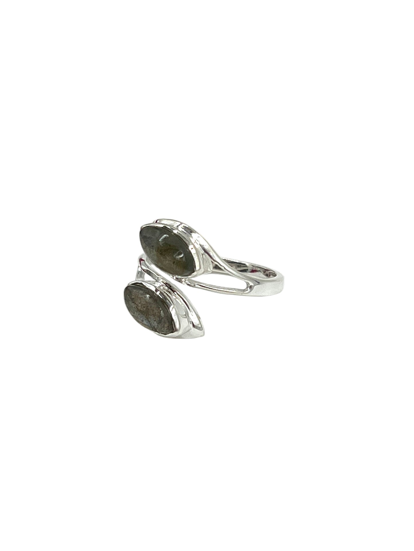 Double Marquise Labradorite Ring