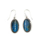 Sterling Silver Oval Labradorite Earrings