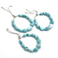 Sterling Silver Beaded Larimar Bracelets