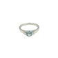 Circle Blue Topaz Ring