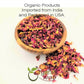 Rose Petals Dried (Rosa Centifolia) - Pure, Edible & Fragrant for Tea | USDA & Kosher Certified |Vegan, Non GMO & Gluten Free | 100% Raw from India - India