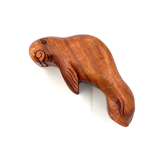 Wooden Manatee Puzzle Box