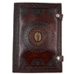 Camel Leather Gemstone Journal | Mandala | 10" x 7" x 1/2"