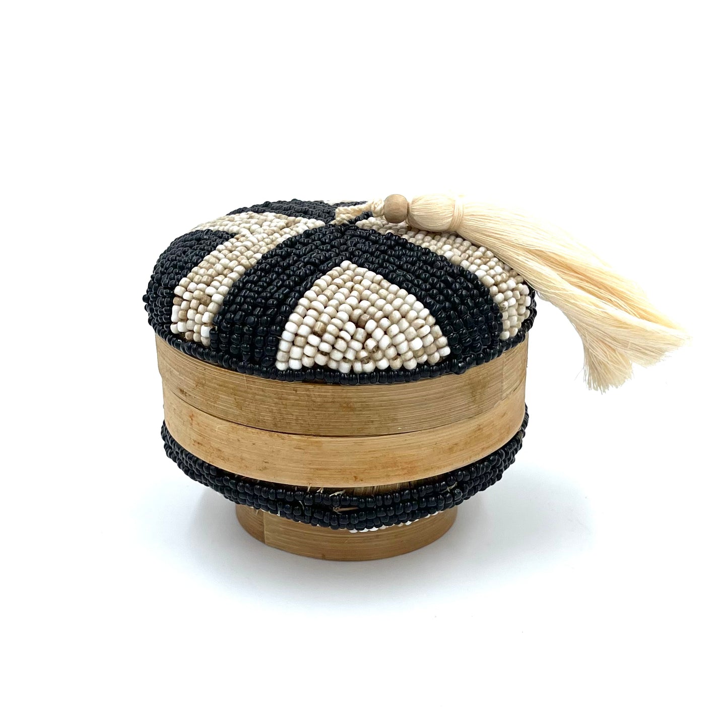Bali Beaded Round Boxes