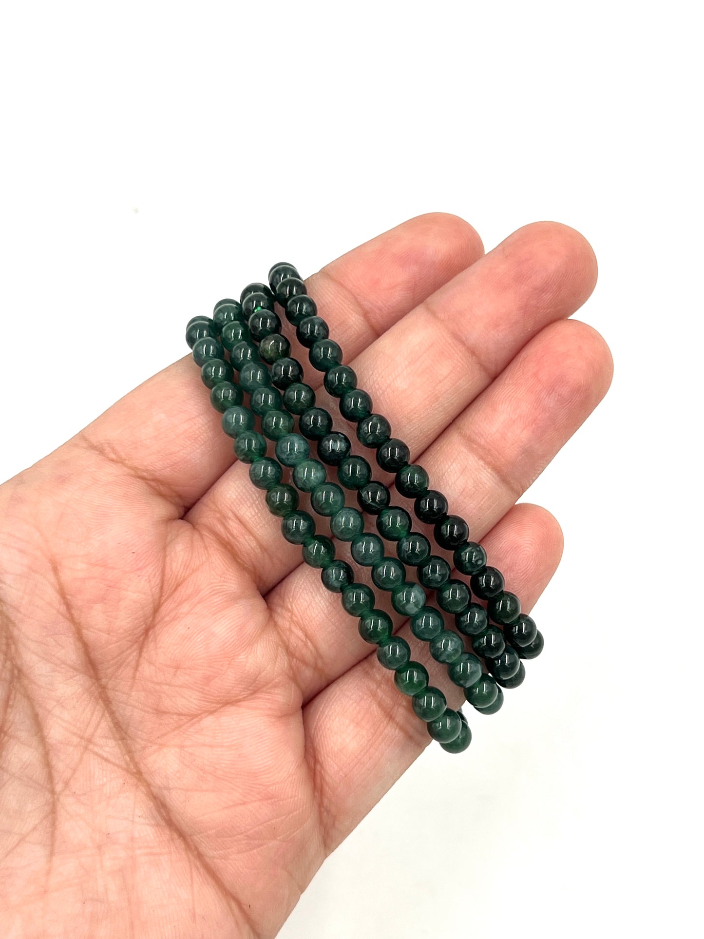 Jade Beaded Stretchy Bracelets