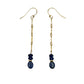 Sapphire & Ruby Gold Filled Earrings