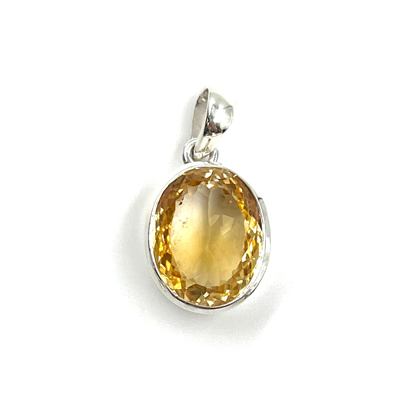 Sterling Silver Citrine Freeform Pendants