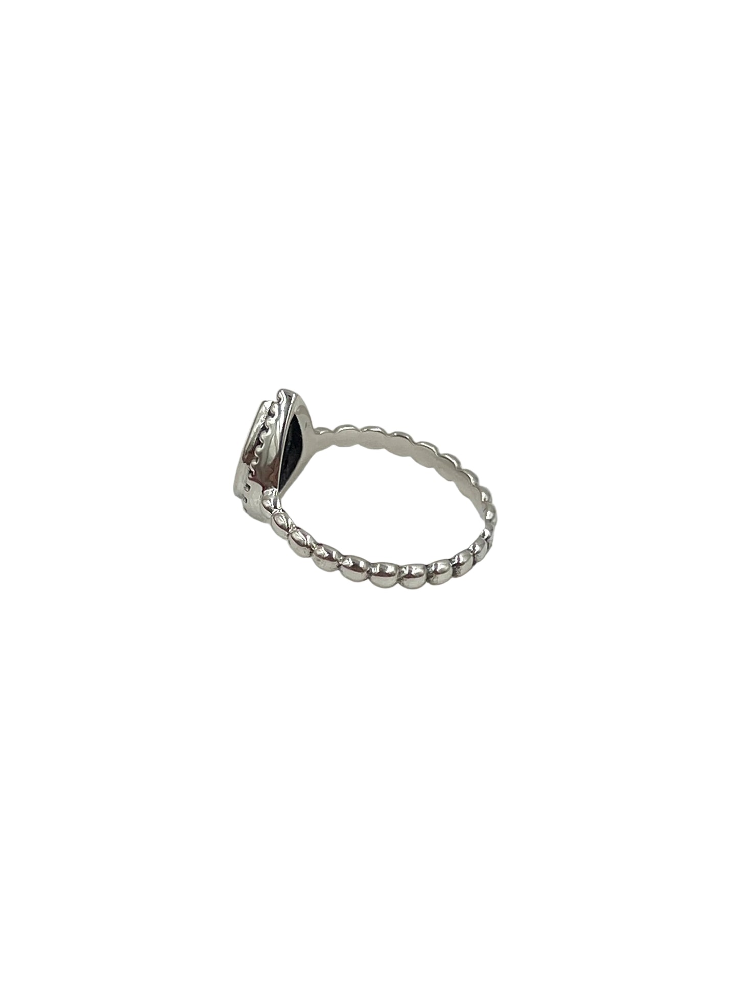 Teardrop Gemstone Beaded Ring