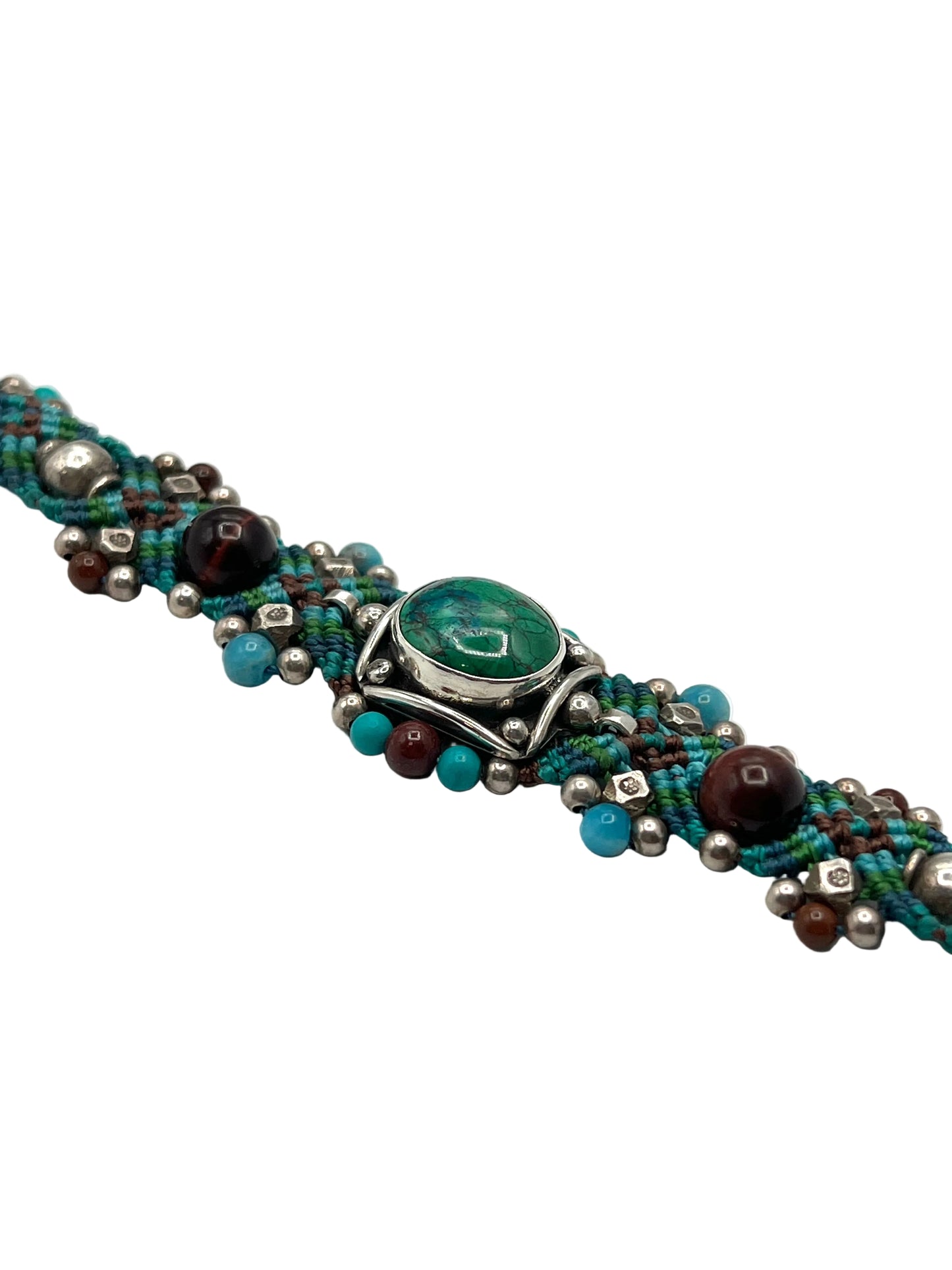 Macrame Chrysocolla Bracelet