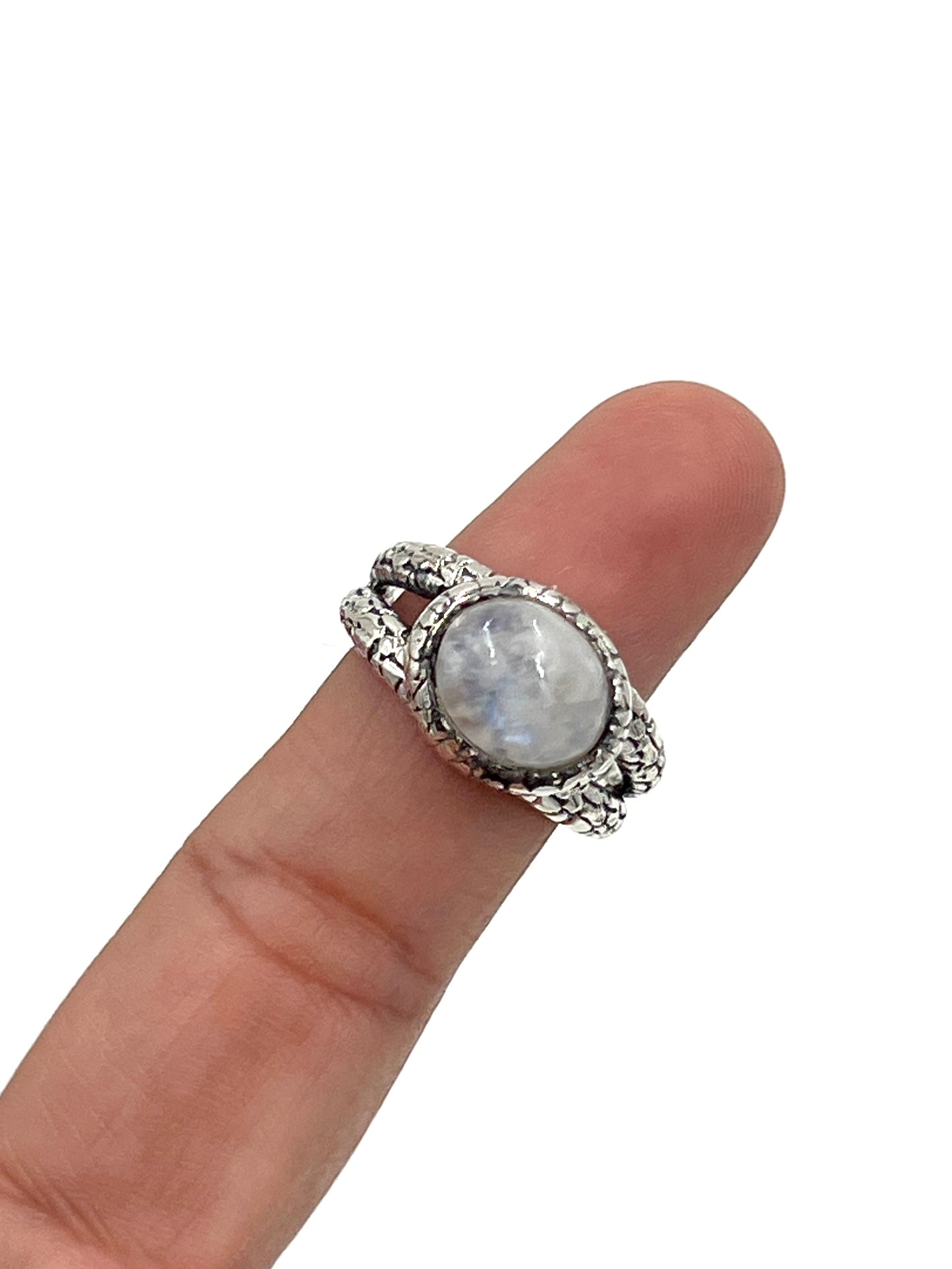 Halo Moonstone Ring