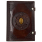 Camel Leather Gemstone Journal | Spiked Mandala | 10" x 7" x 1/2"