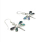 Sterling Silver Shell Dragonfly Earrings
