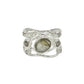 Sterling Silver Multi Gemstone Wavy Wrap Rings