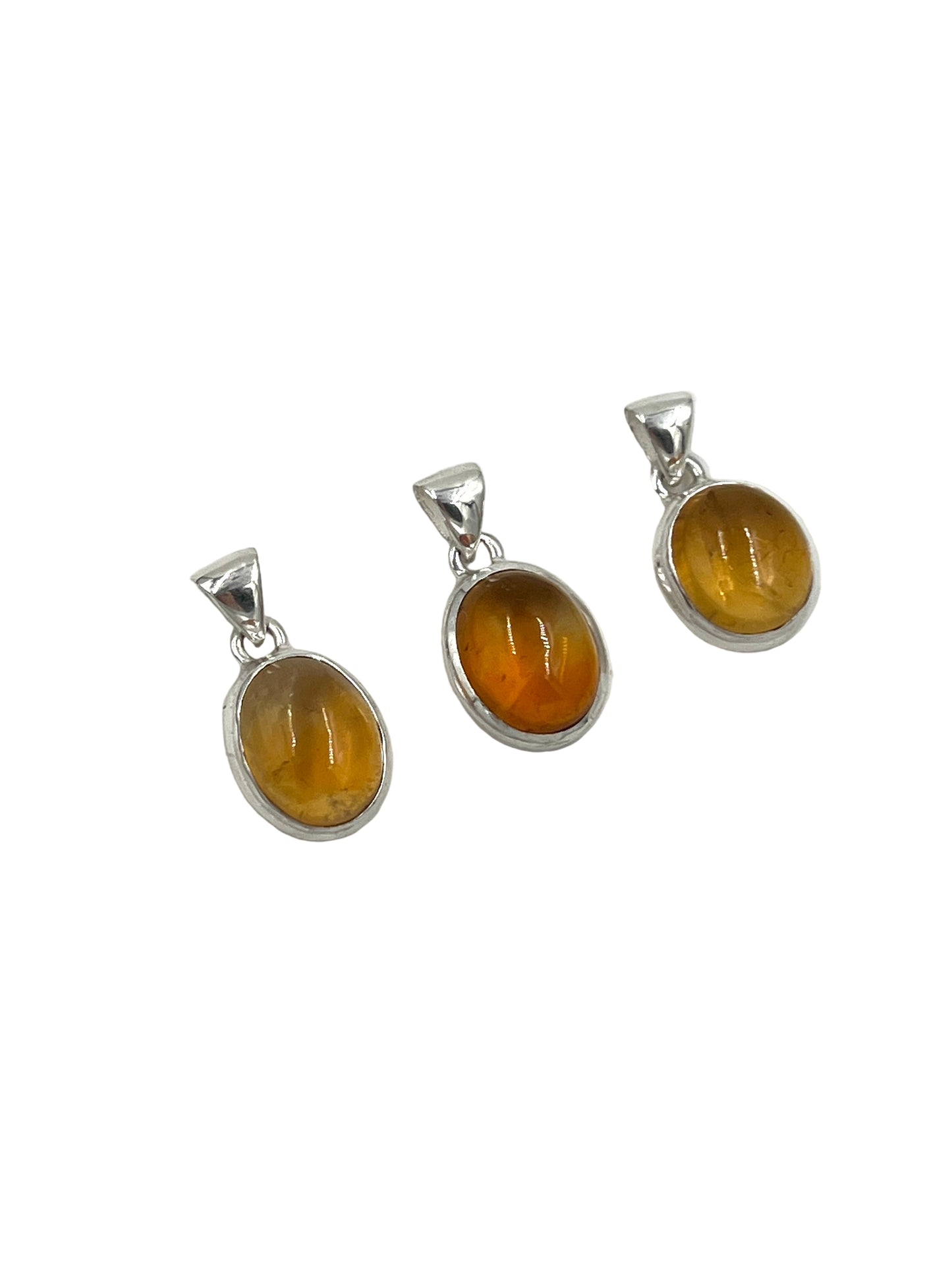 Silver Citrine Pendants