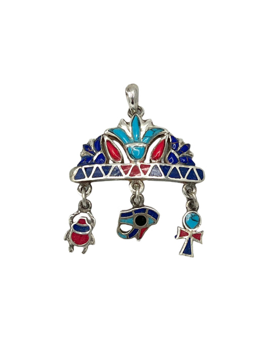 Silver Crown Charm Pendants