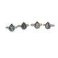 Teardrop Gemstone Beaded Ring