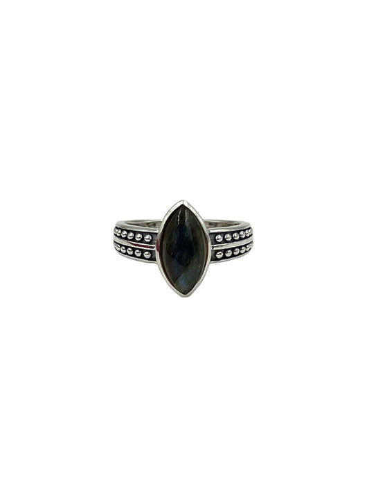 Marquise Labradorite Ring