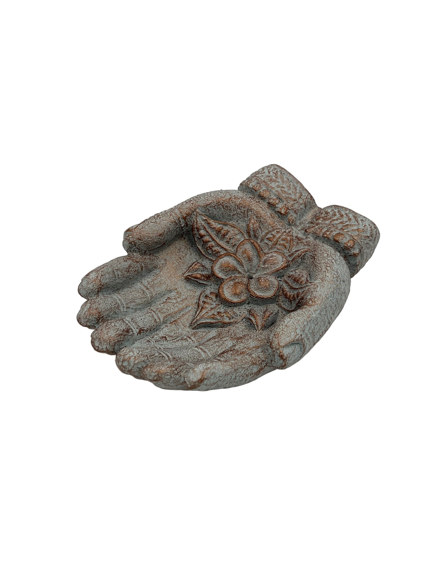 Resin Lotus Double Hand Incense Burner