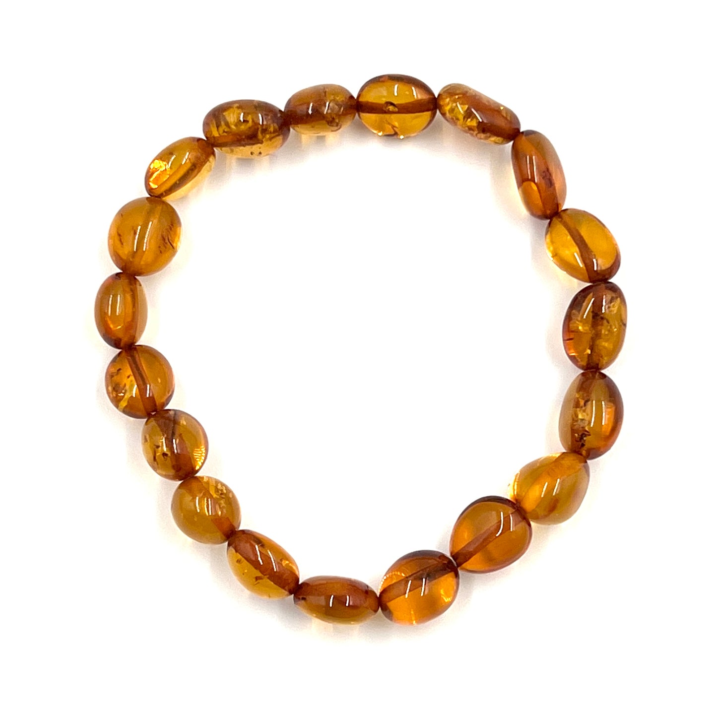 Amber Oval Stretchy Bracelets