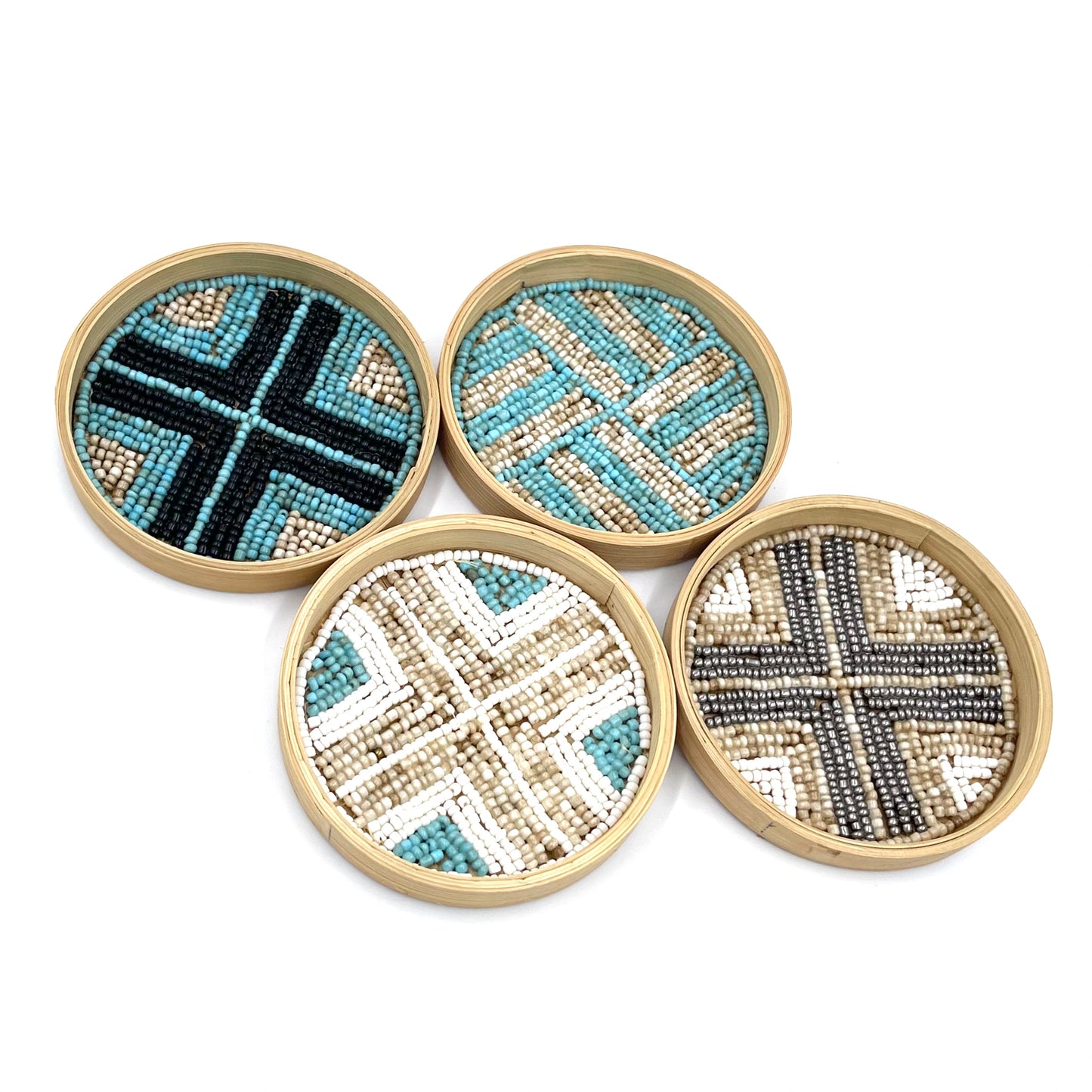 Bali Beaded Circle Coasters